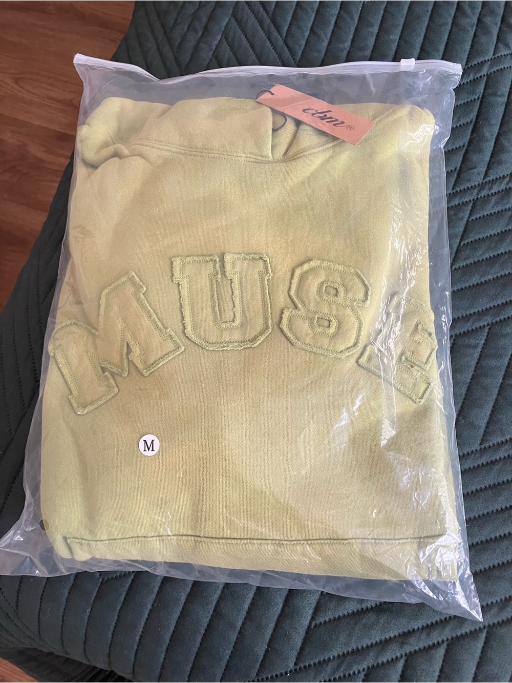 MUSE Embroidered Hoodie - Matcha Green